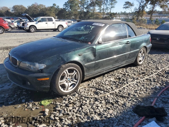 2004 BMW 3 Series 330Ci with VIN WBABW53464PL44025, listed as a Copart auction lot 82416414 with 160,908 mi miles and Salvage Title. Bid and sale history available at carsss.com. Image 1.
