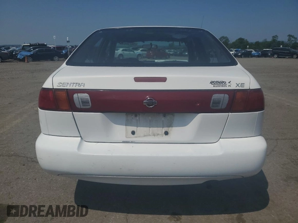 1999 Nissan Sentra XE with VIN 1N4AB41D2XC700091, listed as a Copart auction lot 59734435 with 53,658 mi miles and Salvage title. Bid and sale history available at DreamBid. Image 6.