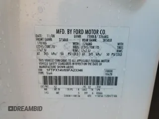 2009 Ford F-150 XL with VIN 1FTPX14V69FA23346, listed as a Copart auction lot 46318515 with 217,771 mi miles and Salvage Title. Bid and sale history available at carsss.com. Image 13.