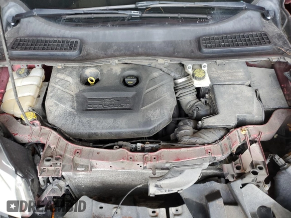 2014 Ford Escape Titanium with VIN 1FMCU9J92EUA80822, listed as a Copart auction lot 47621375 with 235,691 mi miles and Salvage Title. Bid and sale history available at DreamBid. Image 12.