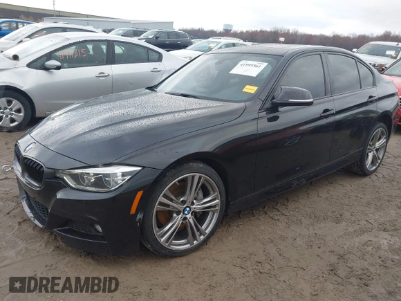 2017 BMW 3 Series 340i xDrive with VIN WBA8B7C37HK806636, listed as a IAAI auction lot 41995561 with 80,524 mi miles. Bid and sale history available at carsss.com. Image 2.