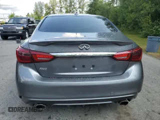 2020 Infiniti Q50 Pure with VIN JN1EV7AR3LM256792, listed as a Copart auction lot 61842085 with Not provided miles and Salvage title. Bid and sale history available at DreamBid. Image 6.
