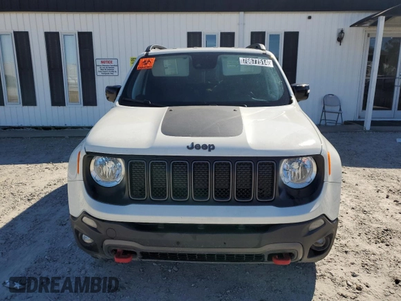 2022 Jeep Renegade Trailhawk with VIN ZACNJDC15NPN81377, listed as a Copart auction lot 76677514 with 55,656 mi miles and Clean Title. Bid and sale history available at DreamBid. Image 5.