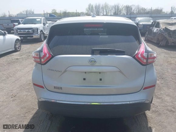 2016 Nissan Murano S with VIN 5N1AZ2MGXGN150011, listed as a IAAI auction lot 41887571 with 56,125 mi miles. Bid and sale history available at carsss.com. Image 16.