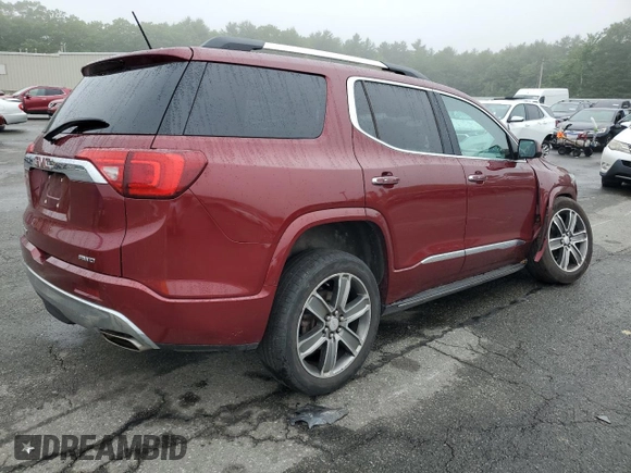 2017 GMC Acadia Denali with VIN 1GKKNXLS0HZ163680, listed as a Copart auction lot 59875285 with 126,095 mi miles and Non repairable. Bid and sale history available at DreamBid. Image 3.