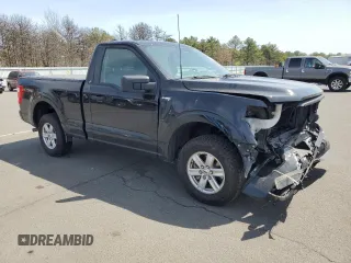 2021 Ford F-150 XL with VIN 1FTMF1CB4MKF09005, listed as a Copart auction lot 53935765 with 52,332 mi miles and Salvage title. Bid and sale history available at DreamBid. Image 4.