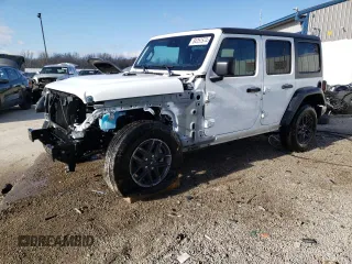 2024 Jeep Wrangler Sport with VIN 1C4PJXDG0RW326239, listed as a Copart auction lot 84757574 with 6,745 mi miles and Salvage Title. Bid and sale history available at DreamBid. Image 1.