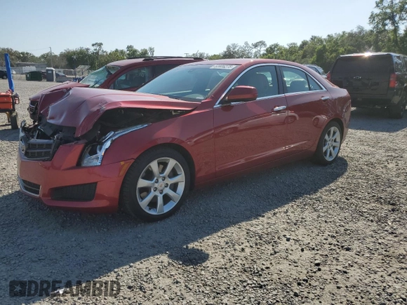 2013 Cadillac ATS with VIN 1G6AA5RX6D0160200, listed as a Copart auction lot 52806275 with 92,976 mi miles and Salvage title. Bid and sale history available at DreamBid. Image 1.