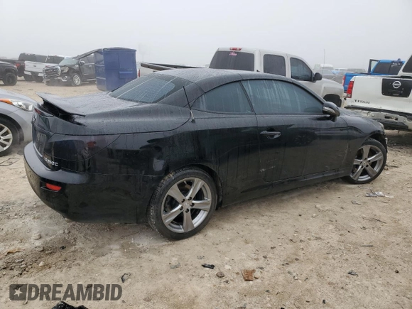 2012 Lexus IS 350 C with VIN JTHFE2C25C2507391, listed as a Copart auction lot 44060525 with 133,392 mi miles and Salvage title. Bid and sale history available at DreamBid. Image 3.