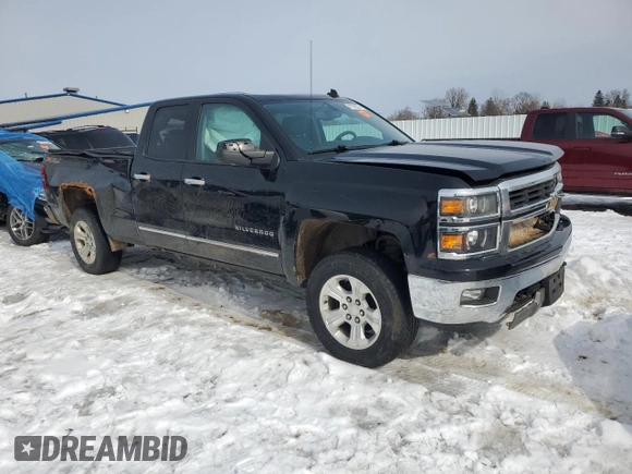 2014 Chevrolet Silverado 1500 LTZ with VIN 1GCVKSECXEZ237970, listed as a Copart auction lot 47239065 with 147,896 mi miles and Salvage Title. Bid and sale history available at DreamBid. Image 4.