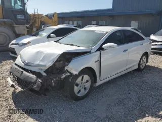 2012 Hyundai Sonata Hybrid with VIN KMHEC4A42CA030827, listed as a Copart auction lot 58754065 with 185,864 mi miles and Salvage title. Bid and sale history available at DreamBid. Image 1.