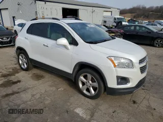 2015 Chevrolet Trax LTZ with VIN KL7CJTSBXFB205894, listed as a Copart auction lot 49813245 with 107,165 mi miles and Clean Title. Bid and sale history available at carsss.com. Image 4.
