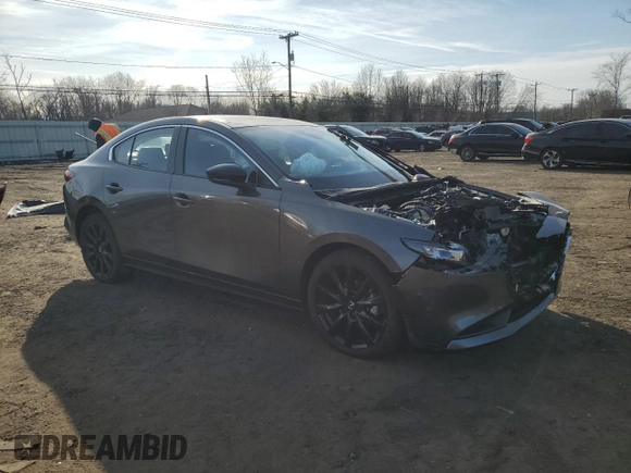2025 Mazda 3 S Select Sport with VIN JM1BPABM2S1756758, listed as a Copart auction lot 48673115 with 4,146 mi miles and Salvage Title. Bid and sale history available at DreamBid. Image 4.