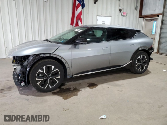 2024 Kia EV6 Wind with VIN KNDC34LA9R5201931, listed as a Copart auction lot 53256775 with 13,062 mi miles and Clean Title. Bid and sale history available at carsss.com. Image 1.