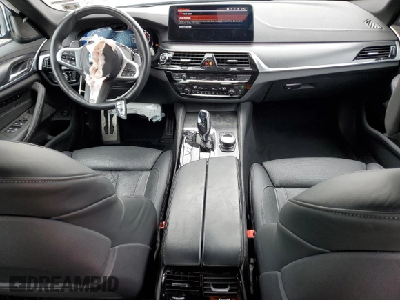 2023 BMW 5 Series M550i xDrive with VIN WBA13BK06PCN02733, listed as a Copart auction lot 48767235 with 27,725 mi miles and Salvage title. Bid and sale history available at DreamBid. Image 8.