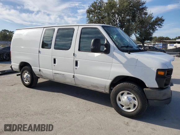 2009 Ford Econoline Cargo Commercial with VIN 1FTNE14W59DA91459, listed as a Copart auction lot 76513444 with 269,286 mi miles and Salvage Title. Bid and sale history available at DreamBid. Image 4.