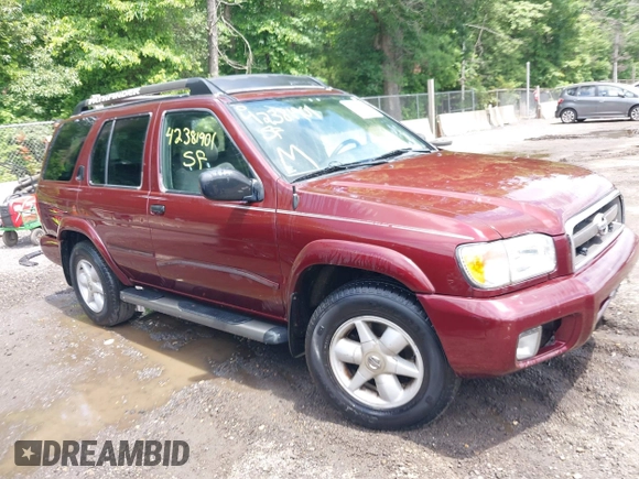 2002 Nissan Pathfinder SE z VIN JN8DR09Y52W737232, wystawiony jako IAAI lot #42381901 z przebiegiem 272 847 mil mil oraz . Historia ofert i sprzedaży dostępna na DreamBid. Obrazek 1.