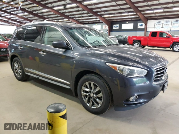 2014 Infiniti QX60 with VIN 5N1AL0MM1EC536756, listed as a Copart auction lot 58070835 with 202,567 mi miles and Clean title. Bid and sale history available at DreamBid. Image 4.