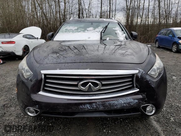 2015 Infiniti QX70 z VIN JN8CS1MW3FM480682, wystawiony jako Copart lot #44466285 z przebiegiem Nie podano mil oraz Szkoda całkowita • Salvage title. Historia ofert i sprzedaży dostępna na DreamBid. Obrazek 5.