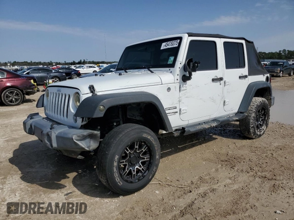 2018 Jeep Wrangler JK Unlimited Sport with VIN 1C4BJWDG9JL876212, listed as a Copart auction lot 45479375 with 79,136 mi miles and Salvage Title. Bid and sale history available at carsss.com. Image 1.