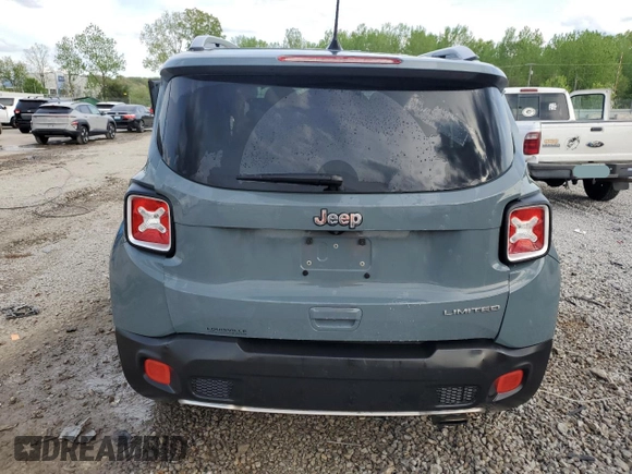 2018 Jeep Renegade Limited z VIN ZACCJADB3JPJ04597, wystawiony jako Copart lot #53925805 z przebiegiem 89 226 mil mil oraz Nie do naprawy • Non repairable. Historia ofert i sprzedaży dostępna na DreamBid. Obrazek 6.