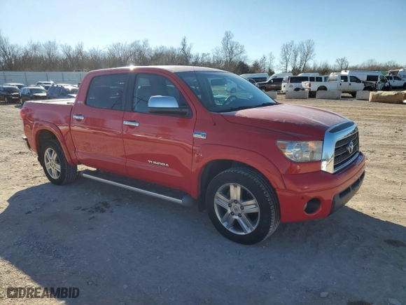 2008 Toyota Tundra 2WD Truck LTD with VIN 5TFEV58178X053721, listed as a Copart auction lot 86744634 with NaN miles and Salvage Title. Bid and sale history available at carsss.com. Image 4.