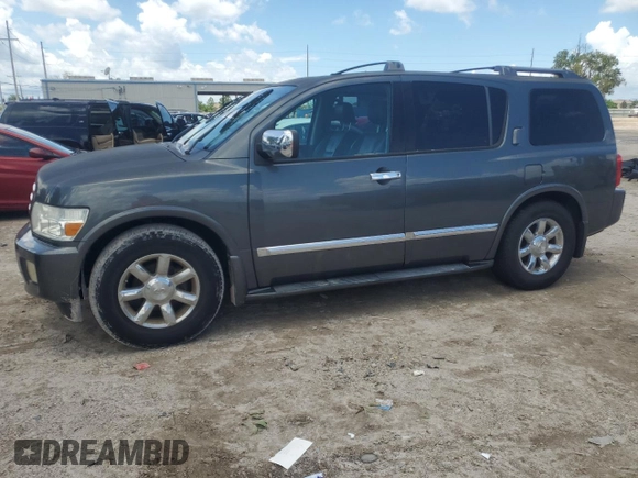 2006 Infiniti QX56 z VIN 5N3AA08A26N807620, wystawiony jako Copart lot #66207424 z przebiegiem 186 381 mil mil oraz Czysty tytuł • Clean title. Historia ofert i sprzedaży dostępna na DreamBid. Obrazek 1.