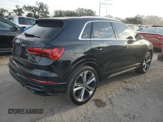 2020 Audi Q3 S line Prestige with VIN WA1FECF30L1106522, listed as a Copart auction lot 81418994 with 75,596 mi miles and Salvage Title. Bid and sale history available at carsss.com. Image 3.