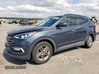 2017 Hyundai Santa Fe 2.4L z VIN 5NMZU3LB3HH014674, wystawiony jako Copart lot #58054235 z przebiegiem 76 463 mil mil oraz Szkoda całkowita • Salvage title. Historia ofert i sprzedaży dostępna na DreamBid. Obrazek 1.
