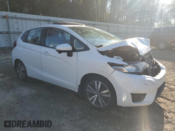 2017 Honda Fit EX-L with VIN JHMGK5H90HS006159, listed as a Copart auction lot 50351835 with Not provided miles and Salvage title. Bid and sale history available at DreamBid. Image 4.