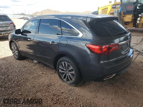 2016 Acura MDX w/Tech with VIN 5FRYD4H44GB012460, listed as a Copart auction lot 51303435 with 91,794 mi miles and Salvage Title. Bid and sale history available at carsss.com. Image 2.