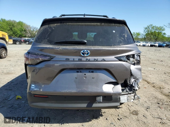2024 Toyota Sienna XLE with VIN 5TDYSKFC1RS149845, listed as a Copart auction lot 54313515 with 10,753 mi miles and Salvage title. Bid and sale history available at DreamBid. Image 6.