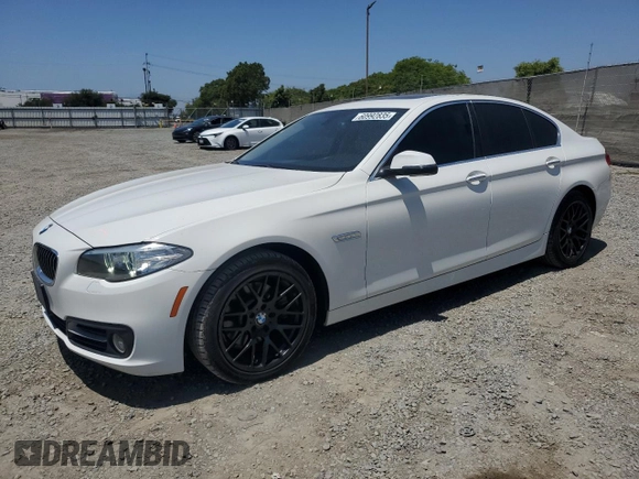 2016 BMW 5 Series 528i with VIN WBA5A5C5XGD526403, listed as a Copart auction lot 60992835 with 106,004 mi miles and Salvage title. Bid and sale history available at DreamBid. Image 1.