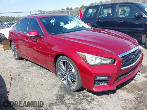 2015 Infiniti Q50 Premium with VIN JN1BV7AP8FM353900, listed as a IAAI auction lot 41748581 with 152,480 mi miles and . Bid and sale history available at DreamBid. Image 1.