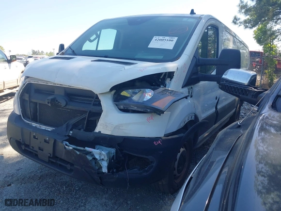 2021 Ford Transit Cargo Van with VIN 1FTBR1Y88MKA76509, listed as a IAAI auction lot 42005100 with 34,029 mi miles. Bid and sale history available at carsss.com. Image 17.