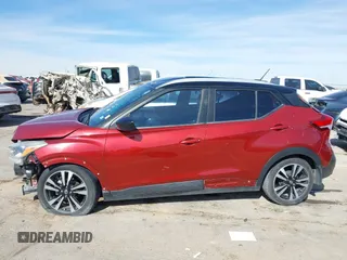 2018 Nissan Kicks S with VIN 3N1CP5CU5JL525597, listed as a IAAI auction lot 41485867 with 100,840 mi miles. Bid and sale history available at carsss.com. Image 14.