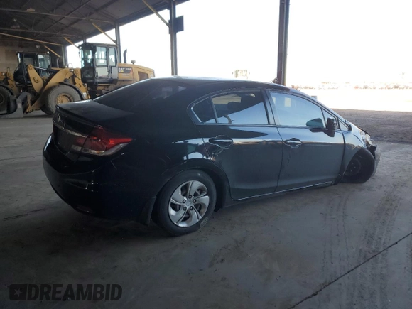2015 Honda Civic Sedan LX with VIN 2HGFB2F51FH521902, listed as a Copart auction lot 50556205 with 119,337 mi miles and Salvage Title. Bid and sale history available at carsss.com. Image 3.