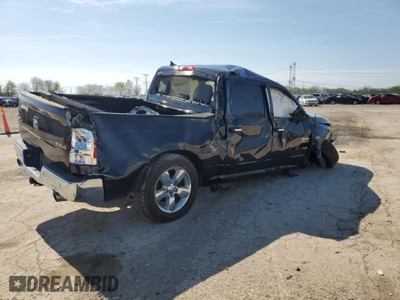 2018 Ram 1500 Big Horn with VIN 1C6RR7LT2JS329498, listed as a Copart auction lot 54201435 with Not provided miles and Salvage title. Bid and sale history available at DreamBid. Image 3.