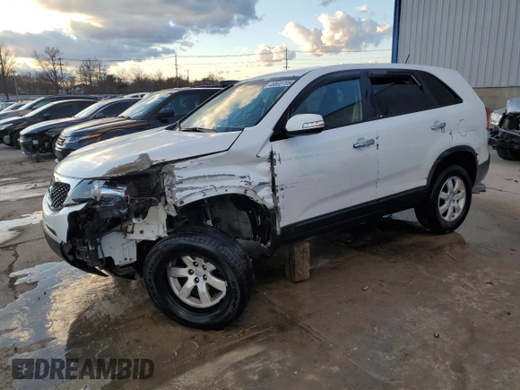 2012 Kia Sorento LX with VIN 5XYKT4A15CG267518, listed as a Copart auction lot 46803705 with 0 mi miles and Non Repairable. Bid and sale history available at carsss.com. Image 1.