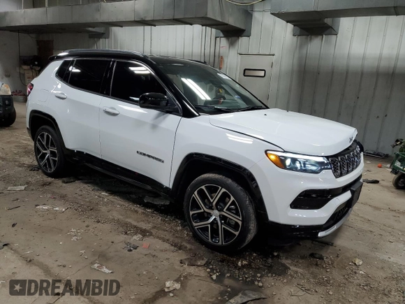 2024 Jeep Compass Limited with VIN 3C4NJDCN8RT113812, listed as a Copart auction lot 52194735 with 19,008 mi miles and Salvage Title. Bid and sale history available at carsss.com. Image 4.