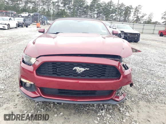 2017 Ford Mustang V6 with VIN 1FATP8EM2H5335476, listed as a Copart auction lot 43385465 with 76,027 mi miles and Salvage Title. Bid and sale history available at carsss.com. Image 5.