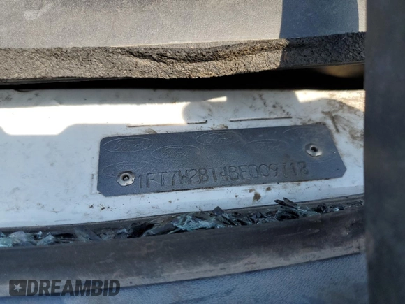 2011 Ford F-250 XL with VIN 1FT7W2BT4BED09718, listed as a Copart auction lot 54230835 with Not provided miles and Salvage title. Bid and sale history available at DreamBid. Image 12.