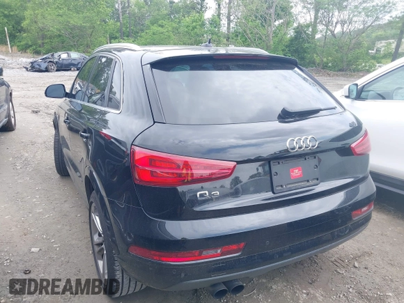 2016 Audi Q3 Premium Plus with VIN WA1BFCFSXGR022587, listed as a IAAI auction lot 42133288 with 141,609 mi miles. Bid and sale history available at carsss.com. Image 3.