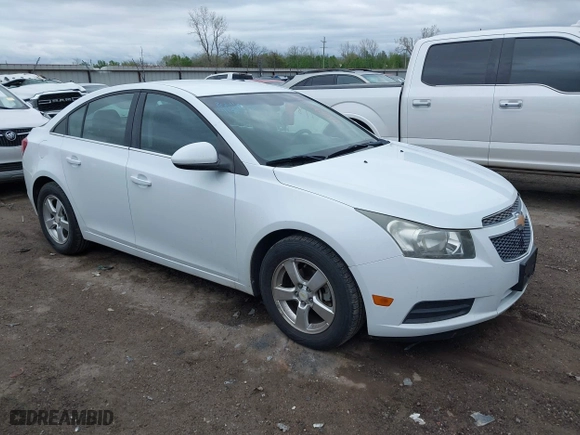 2011 Chevrolet Cruze LT w/1FL with VIN 1G1PE5S95B7261362, listed as a IAAI auction lot 41895718 with 163,626 mi miles. Bid and sale history available at carsss.com. Image 1.