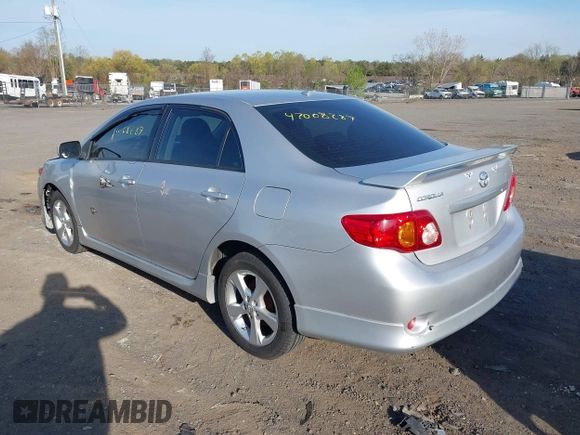 2010 Toyota Corolla with VIN 2T1BU4EE9AC419612, listed as a IAAI auction lot 42008287 with 180,500 mi miles. Bid and sale history available at carsss.com. Image 3.