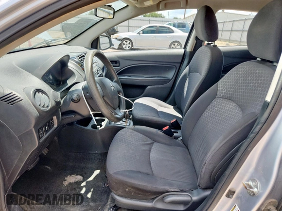 2014 Mitsubishi Mirage DE with VIN ML32A3HJ5EH013813, listed as a Copart auction lot 62671415 with 145,712 mi miles and Salvage title. Bid and sale history available at DreamBid. Image 7.
