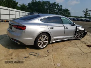 2023 Audi A5 Sportback Premium Plus with VIN WAUCBCF54PA048694, listed as a Copart auction lot 66072354 with 26,226 mi miles and Salvage Title. Bid and sale history available at carsss.com. Image 3.