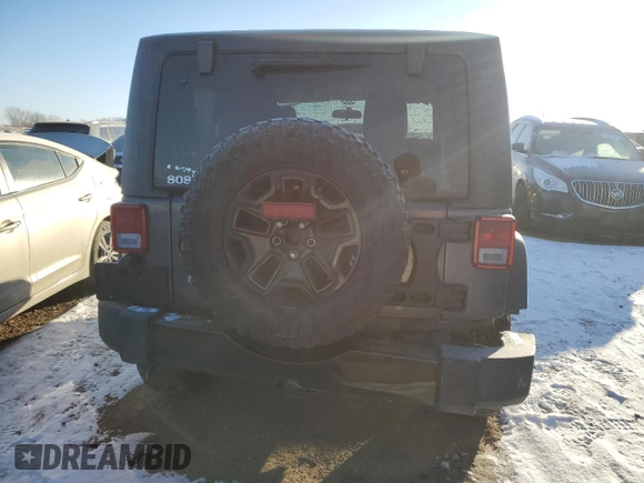 2017 Jeep Wrangler Willys Wheeler with VIN 1C4AJWAG2HL638213, listed as a Copart auction lot 88121675 with 62,760 mi miles and Salvage Title. Bid and sale history available at DreamBid. Image 6.