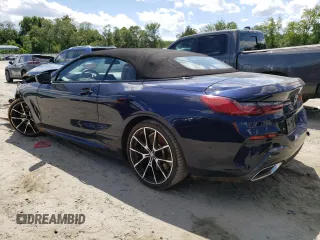 2022 BMW 8 Series 840i with VIN WBADZ2C09NCJ99129, listed as a Copart auction lot 58639014 with 26,194 mi miles and Salvage Title. Bid and sale history available at carsss.com. Image 2.