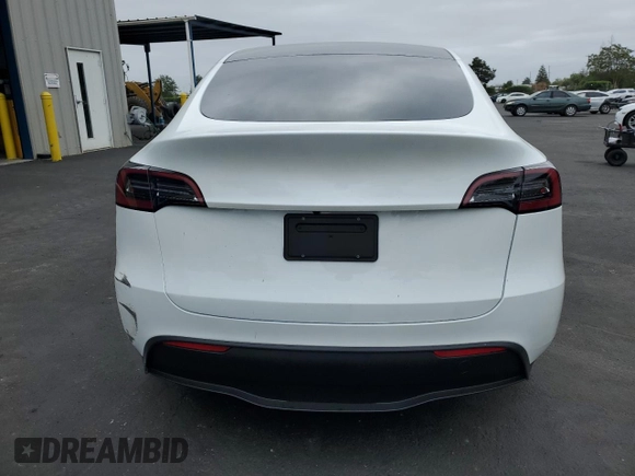 2023 Tesla Model Y Long Range with VIN 7SAYGDEEXPF744472, listed as a Copart auction lot 54109315 with 15,404 mi miles and Salvage Title. Bid and sale history available at DreamBid. Image 6.